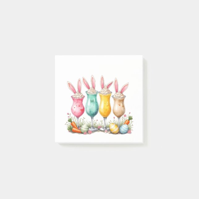 Osterlatte Gläser aus Latte mit sonnigen Ohren Post-it Klebezettel (Vorderseite)