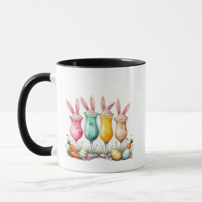 Osterlatte Gläser aus Latte mit sonnigen Ohren Tasse (Links)