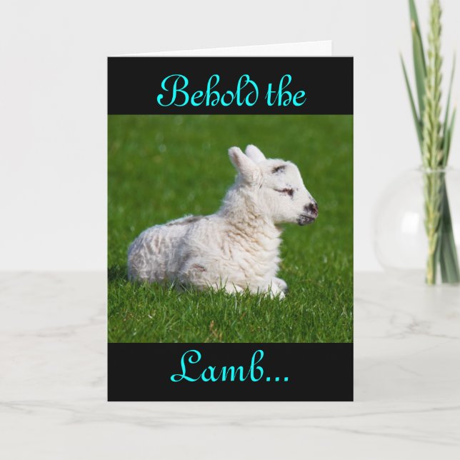 Osterleben: Lamb IV-Urlaubskarte Feiertagskarte (Vorderseite)