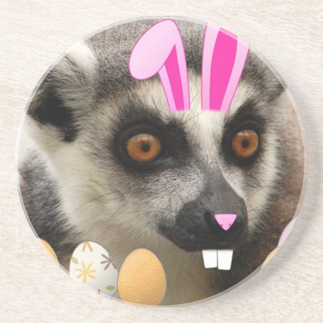 Osterlemur Sandstein Untersetzer (Vorne)