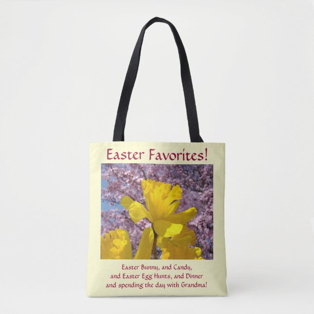 Osterliebhaber Tote Tasche Diözese Blume Glücklich (Vorderseite)