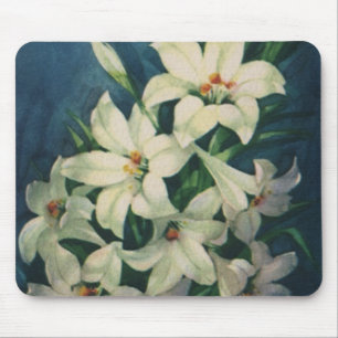 Osterlilie-Blume, Vintage Osterlilien Mousepad