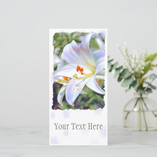 Osterlilie [Flachleitkarte] 案 内 状 Ankündigung (Stehend Vorderseite)