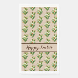 Osterlilie, florales Muster Serviette