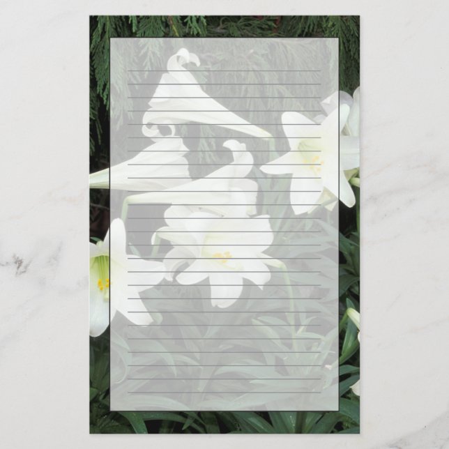 Osterlilie (Lilium regale) Briefpapier (Vorderseite)
