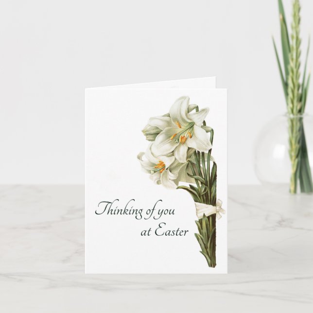 Osterlilies Feiertagskarte (Vorderseite)