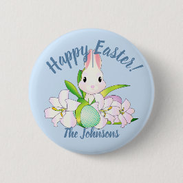Osterlilies & Sweet Bunnies Button