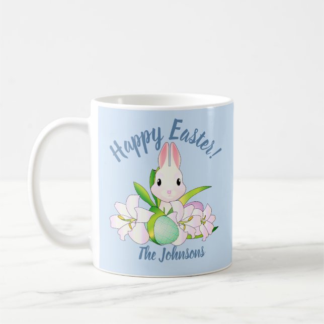 Osterlilies & Sweet Bunnies Kaffeetasse (Links)