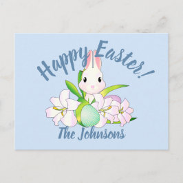 Osterlilies & Sweet Bunnies Postkarte