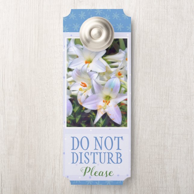 Osterlilililie ド Doorknob Sign ア ブ ノ Türanhänger (Auf Knauf)