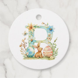Ostermonogramm B (Name anpassbar) Vorzugstags Geschenkanhänger