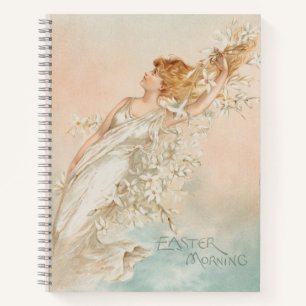 "Ostermorgen" - Vintage Druck, L. Prang & Co. Notizbuch