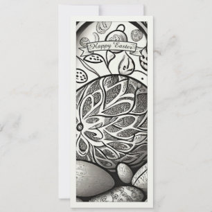 Ostermotiv b/w Cartoon mit Ostereiern 97330