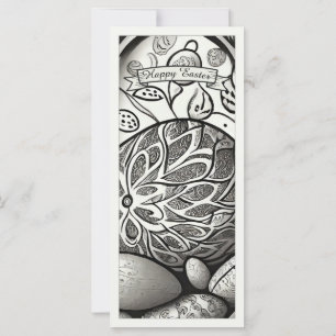 Ostermotiv b/w Cartoon mit Ostereiern 97330