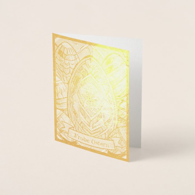 Ostermotiv-Cartoon mit Ostereier 13553 Folienkarte (Vorderseite)