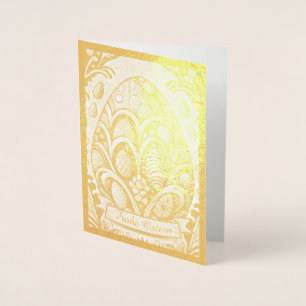 Ostermotiv monochrome Cartoon mit Ostereier 10756 Folienkarte