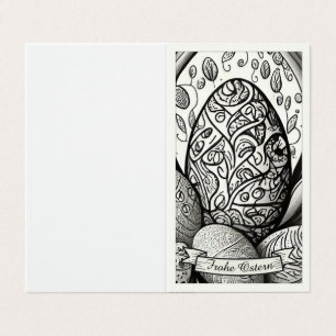 Ostermotiv monochrome Cartoon mit Ostereier 35730