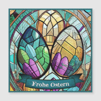Ostermotiv Stoff Cartoon mit Ostereier 56019