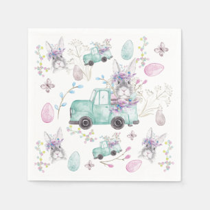 Ostermuster Ostern Sonniger LKW Serviette