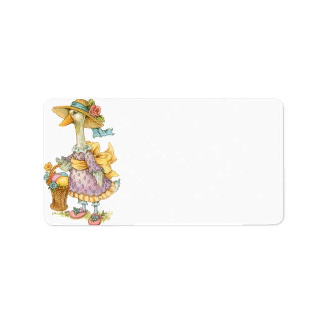 Ostermüttergoose Adressaufkleber (Vorne)