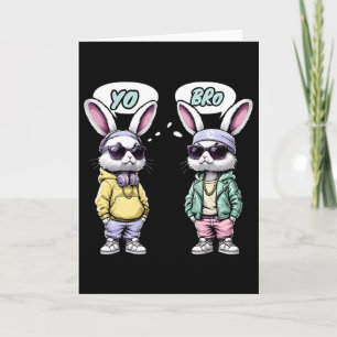 Ostern 2025 T-Shirt Yo Bro Zitat Lustiger Hip Hop Karte