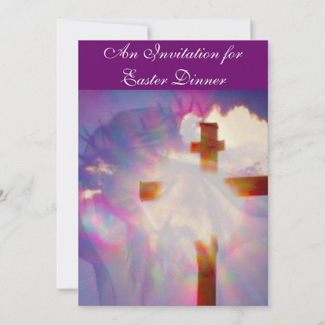 Ostern-Abendessen-Einladung - religiös Einladung (Vorderseite)