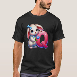 Ostern Alphabet Buchstabe Q u2013 Lustiges ABC Ei T-Shirt