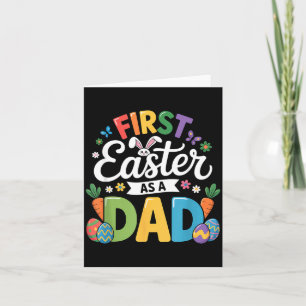 Ostern als Dad Urlaub Retro Süße Hasenohren Karte