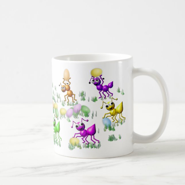 Ostern-Ameisen-Tasse Kaffeetasse (Rechts)