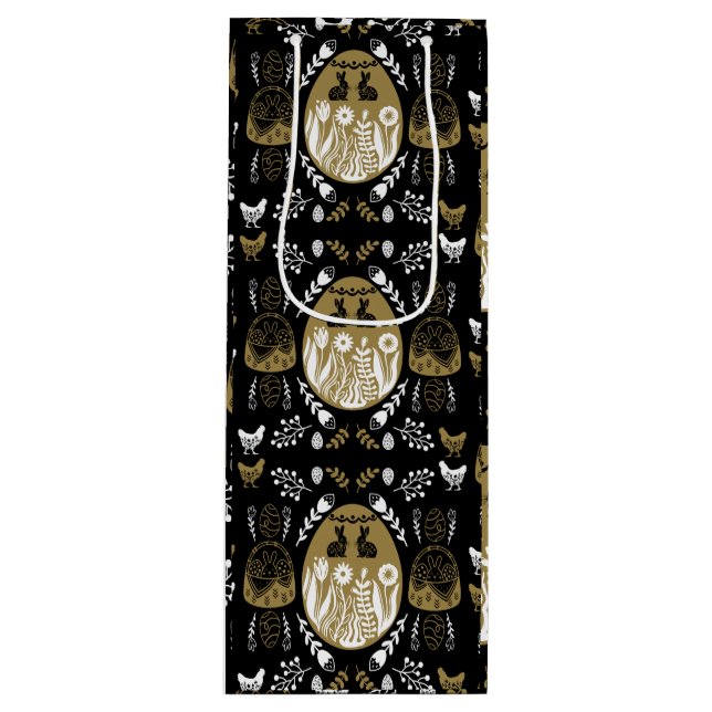 Ostern April Weihnachtsgeschenk Geschenktüte Für Weinflaschen (Vorderseite)