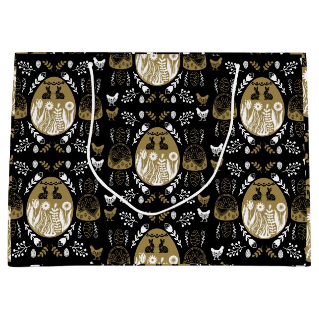 Ostern April Weihnachtsgeschenk Große Geschenktüte (Vorderseite)