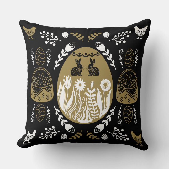 Ostern April Weihnachtsgeschenk Kissen (Vorderseite)