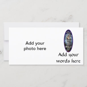 Ostern: Auferstehung Christi-Buntglas Feiertagskarte