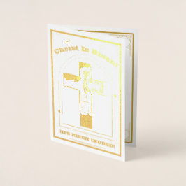 Ostern, Auferstehung Christi, Christus ist auferst Folienkarte