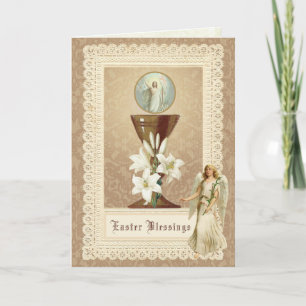 Ostern Auferstehung Jesus Engel Eucharistie Kathol Feiertagskarte