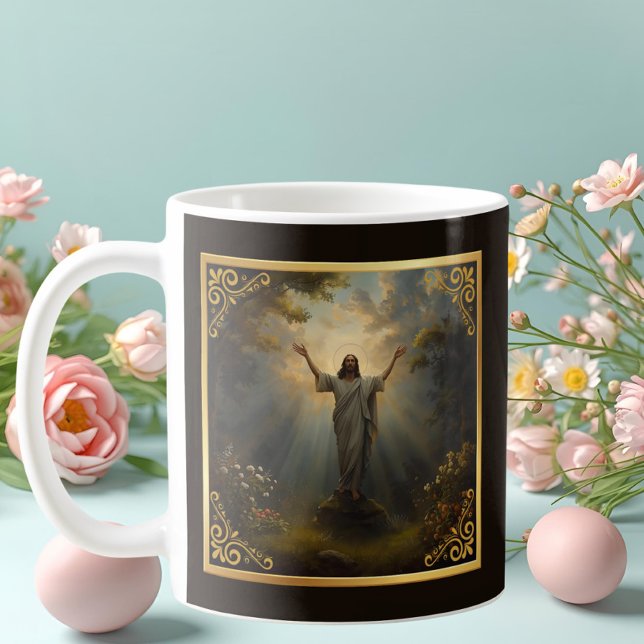 Ostern Auferstehung Religiös Kaffeetasse (Von Creator hochgeladen)