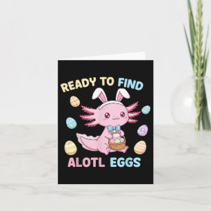 Ostern Axolotl Bunny Ears Niedlicher Eierkorb Kawa Karte