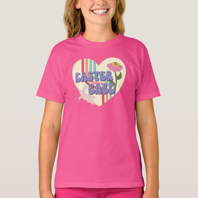 Ostern Babe Happy Oaster T-Shirt (Vorderseite)