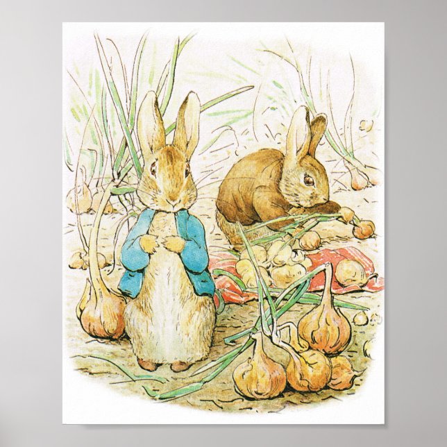 Ostern, BABY DUSCHE, RABBIT POSTER, KINDERZIMMER Poster (Vorne)