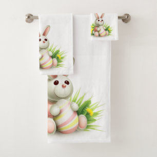 Ostern-Badezimmer-Tuch-Set Badhandtuch Set