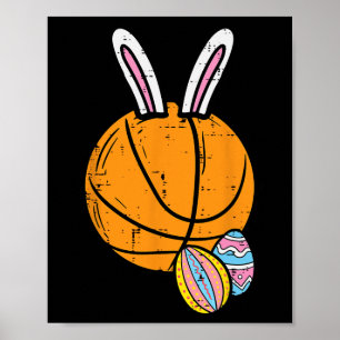 Ostern Basketball Bunny Rabbit Sports Men Boys Kin Poster