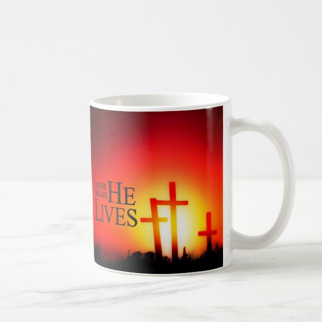 Ostern bedeutet, dass er Tasse lebt (Rechts)