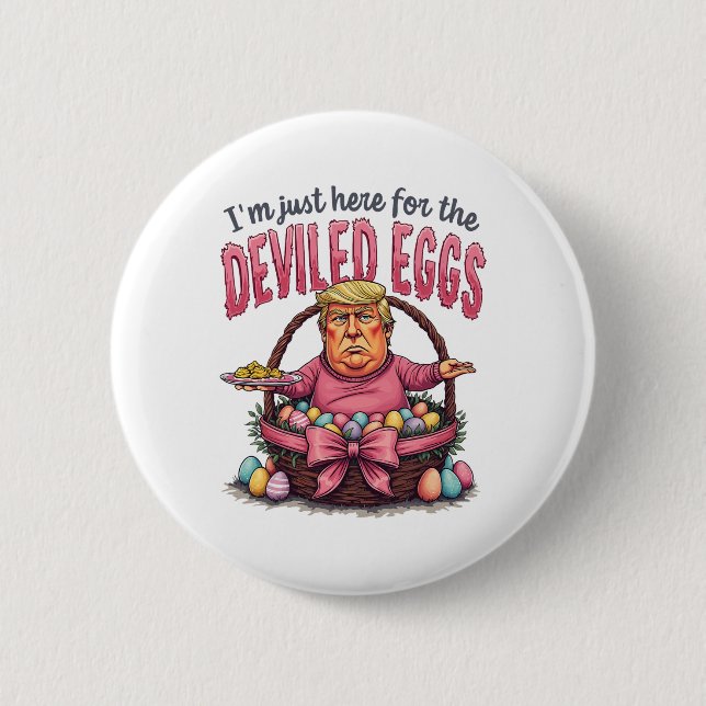Ostern bin ich nur hier für die geweihten Eier Fun Button (Vorderseite)