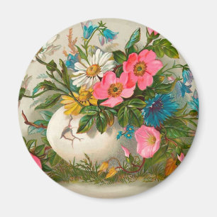 Ostern Blume Vintage Blumenpracht Magnet