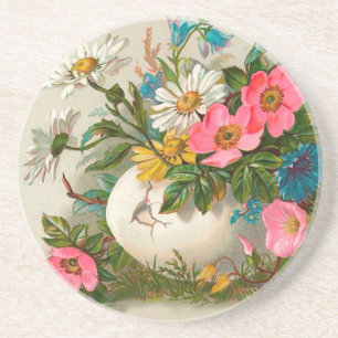 Ostern Blume Vintage Blumenpracht Untersetzer
