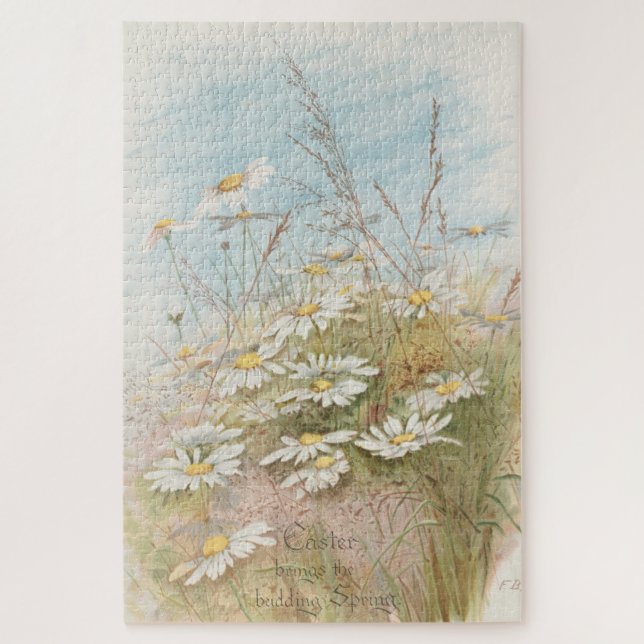 "Ostern bringt den knospenden Frühling"  Puzzle (Vertikal)