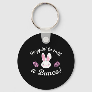 Ostern Bunco Hoppin zum Bunco Dice Bunny Schlüsselanhänger