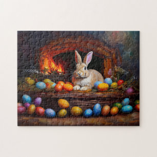 Ostern Bunny Bunte Ostereier Puzzle