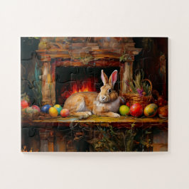Ostern Bunny Bunte Ostereier Puzzle