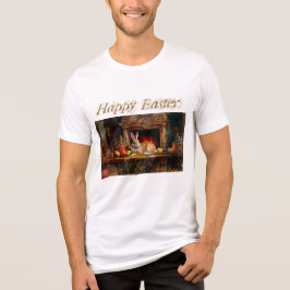 Ostern Bunny farbenfrohe Ostereier Happy Oster Tri-Blend Shirt